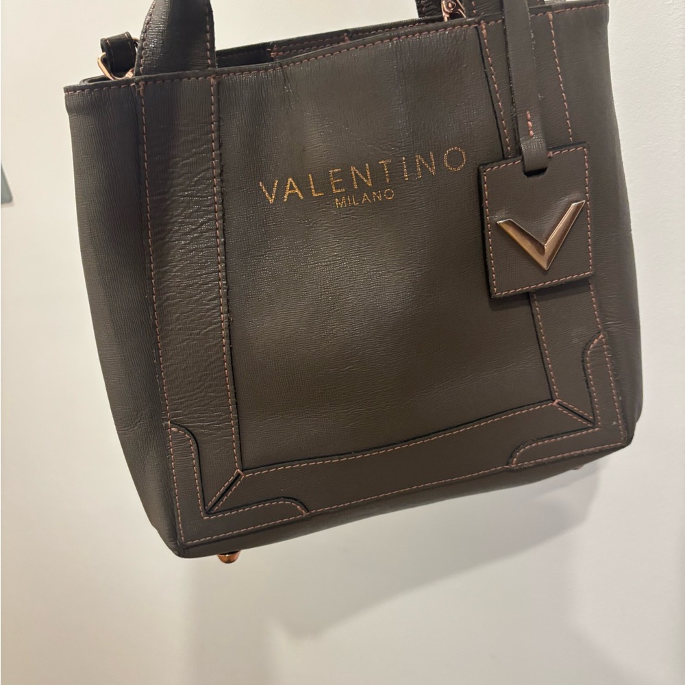 Valentino Dark Brown Tote Bag